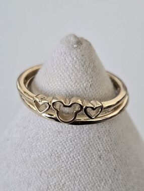 Mickey Ring - Mickey Ear & Hearts Stackable Ring - Various Sizes
